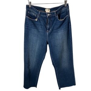 L'Agence Washed Effect Cropped Jeans - Size 31 - Raw Hem